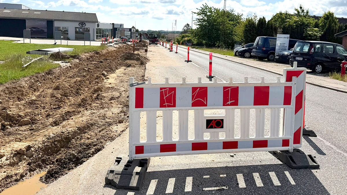 Etablering af cykelsti på Ballevej
